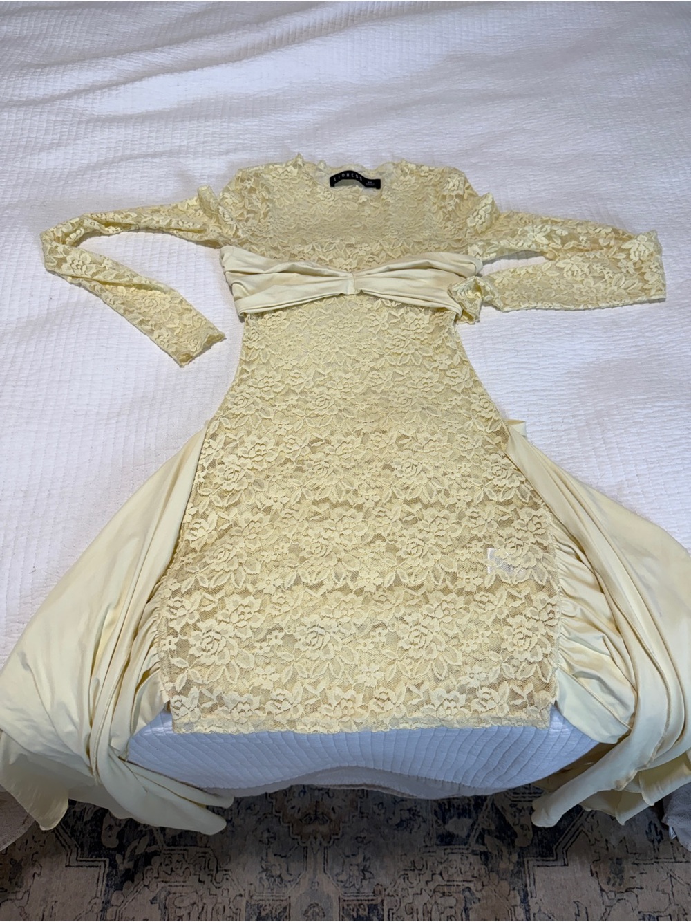 Lioness Midnight Mini Dress in Butter XS - Picture 5 of 9